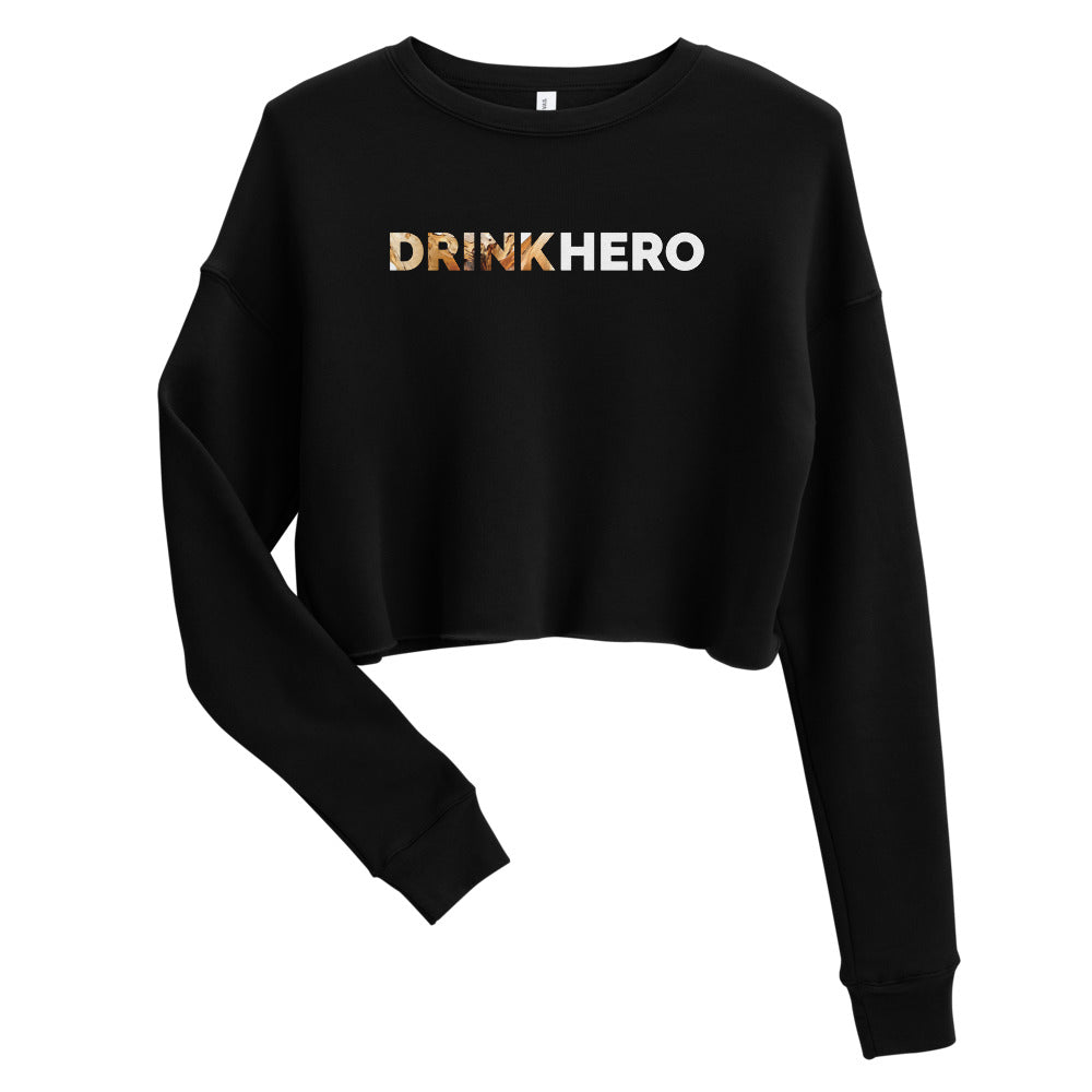Drink Hero Crop Sweatshirt